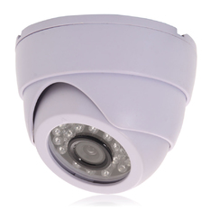  | CCTV 1200TVL video 24 IR LED 3.6mm Lens Night wired Dome Camera
(White) (Intl)