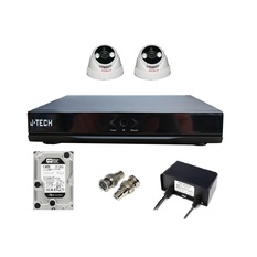 | Bộ camera IP J-Tech 3205 (02 Camera + 01 Đầu ghi 4CH +Ổ cứng HDD
250Gb)