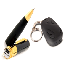  | Camera bút Gold Edition và móc khóa PeepVN CK14 (Đen)
