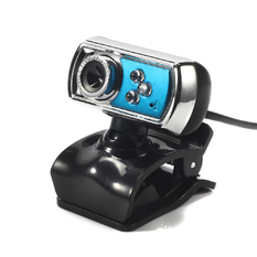  | HD 12.0 MP 3 LED USB Webcam (Blue) (Intl)