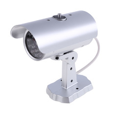  | Quality Fake Dummy CCTV Security Camera Flashing LED Indoor Outdoor
Silver (Intl)