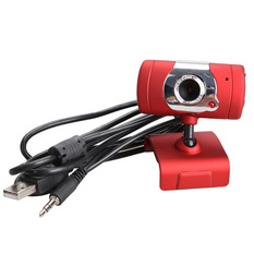  | USB 2.0 30M Video Webcam Web Camera with Microphone for Desktop PC Laptop (Red) (Intl)