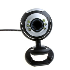  | USB 6 LED Video Camera With Mic (Black) (Intl)